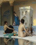 Jean-Leon Gerome After the Bath oil painting artist